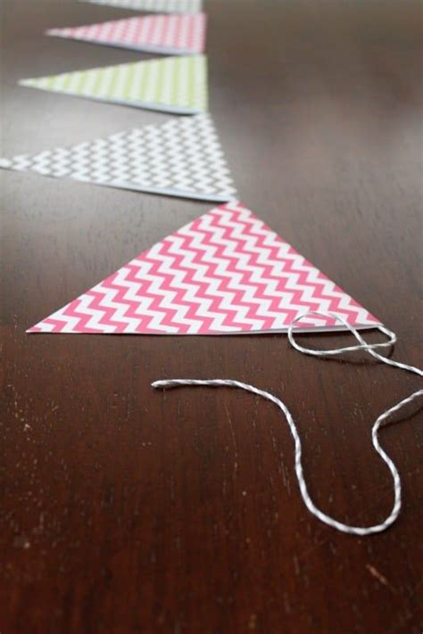 How To Make Paper Bunting Tutorial | Paper bunting, Bunting tutorial, Baby shower banner diy