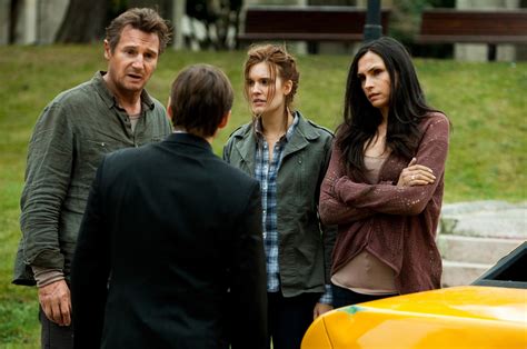 Liam Neeson, Maggie Grace and Famke Janssen in Taken 2 - HeyUGuys