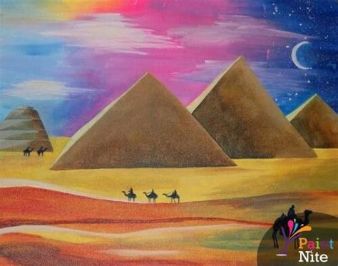 Pyramids | Painting, Egyptian painting, Art painting