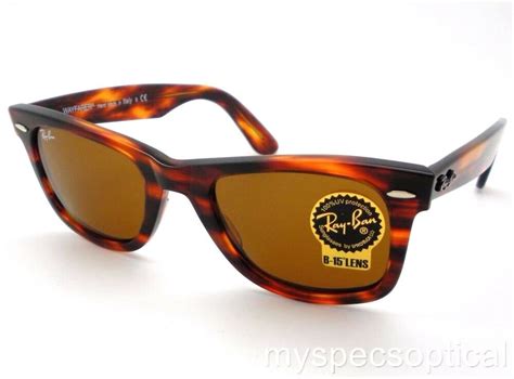 Ray Ban Wayfarer Classic 2140 954 Light Tortoise B15 New Authentic Sunglasses | eBay