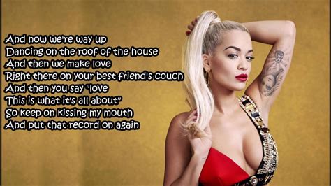 Rita Ora Your Song Lyrics - YouTube