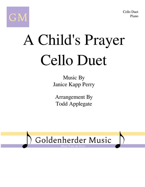 A Child's Prayer Sheet music for Piano, Cello (String Duet) | Musescore.com