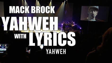 Elevation Worship: Yahweh Lyrics Performed by Mack Brock - YouTube