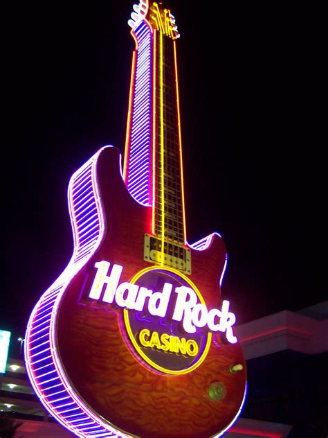 Iconic Hard Rock Guitar Glows at Biloxi | One of the world's… | Flickr