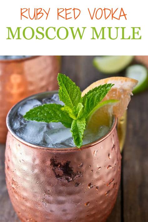 This VODKA MULE recipe combines grapefruit vodka, lime juice & ginger ...