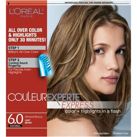 L'Oréal Paris Couleur Experte Hair Color + Hair Highlights, Light Brown - Almond Rocca, 1 kit ...