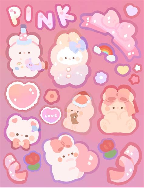 Printable Kawaii Cute Stickers