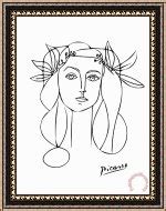 Pablo Picasso Portrait of Francoise Gilot painting - Portrait of Francoise Gilot print for sale