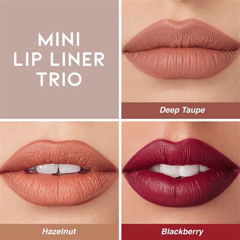 Anastasia Beverly Hills Mini Lip Liner Trio - Deep Taupe, Blackberry, Hazelnut AU | Adore Beauty