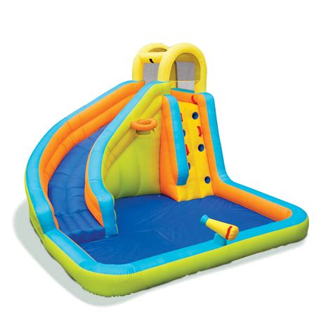 Banzai 28140 Splash 'N Blast Kids Outdoor Backyard Inflatable Water ...