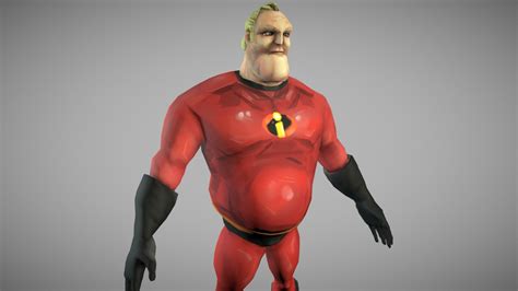 Mr. Incredible - 3D model by Cory Burris (@cory.burris) [24cdb35] - Sketchfab