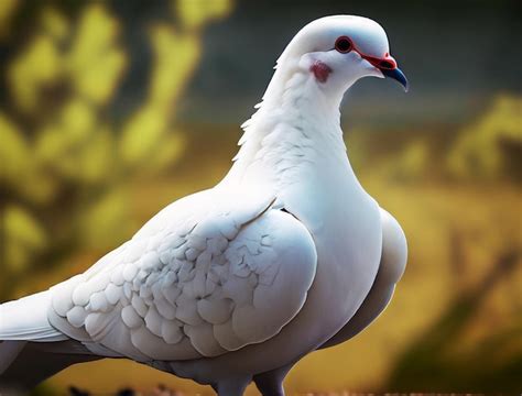 Premium AI Image | white dove in the wild