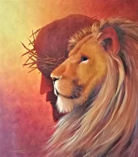 Lion - symbol of Jesus Painting by Iryna Syrota | Saatchi Art