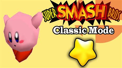 Super Smash Bros.64 Kirby Classic Mode - YouTube