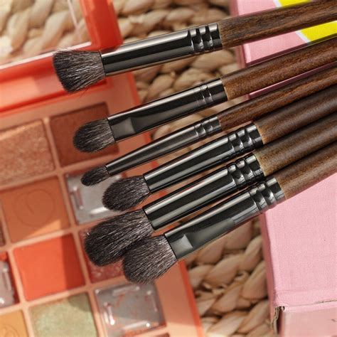 Ultra Soft Goat Hair Eye Makeup Brushes 6 Pcs Set Makeup | Eyebrow Gel ...