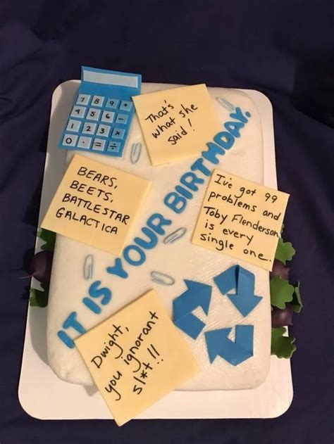 The Office themed birthday cake : r/DunderMifflin