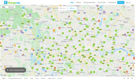 7 Maps Showing Free And Paid EV Charging Stations