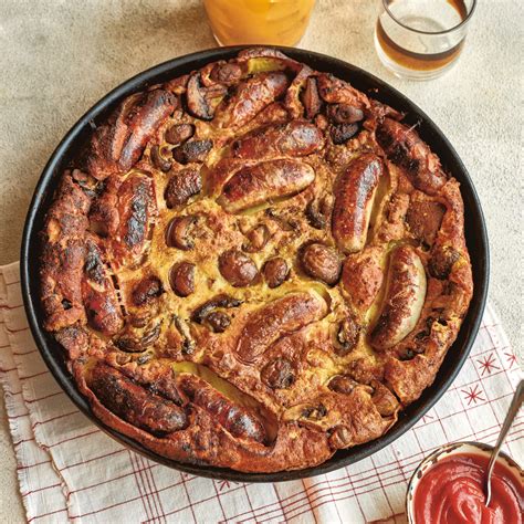 Sausage and Mushroom Toad-in-a-Hole Recipe | Epicurious