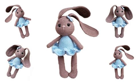 Amigurumi Bunny in a Dress Free Pattern - Amigurumi toys