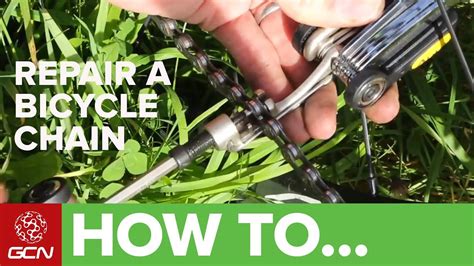 How To Repair A Bicycle Chain - GCN's Roadside Maintenance Series - YouTube