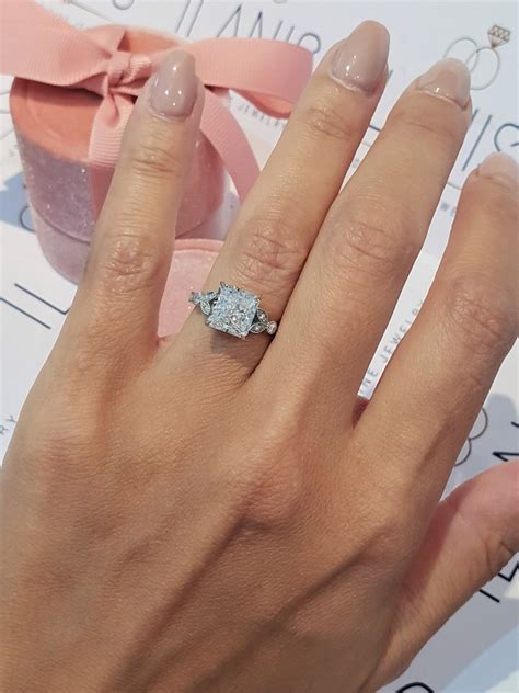 Lab Grown Diamond Engagement Ring 3 Ct Radiant Cut Diamond | Etsy