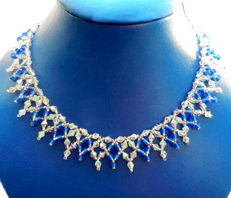 Free pattern for beaded necklace Sky Light | Beads Magic