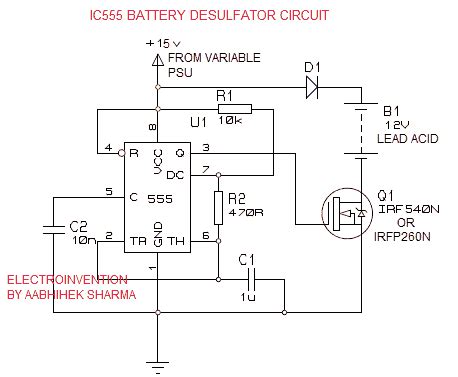 Recover Lead Acid Battery | IC555 Battery Desulfator Circuit