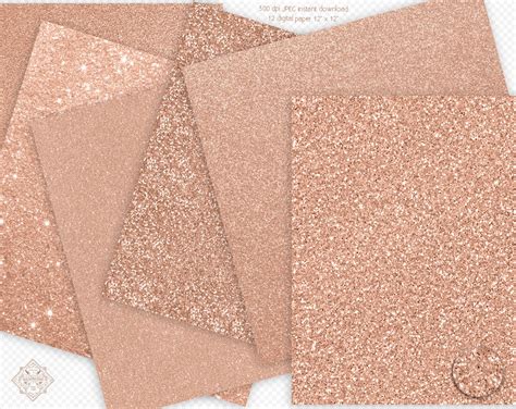 Papel Digital Rose Gold Glitter Texturas De Oro Rosa Fondos Etsy | My XXX Hot Girl