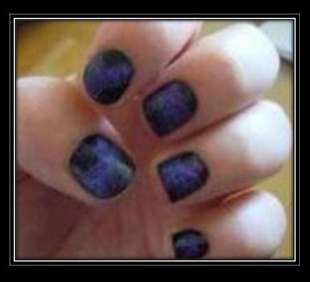purple glitter nail polish