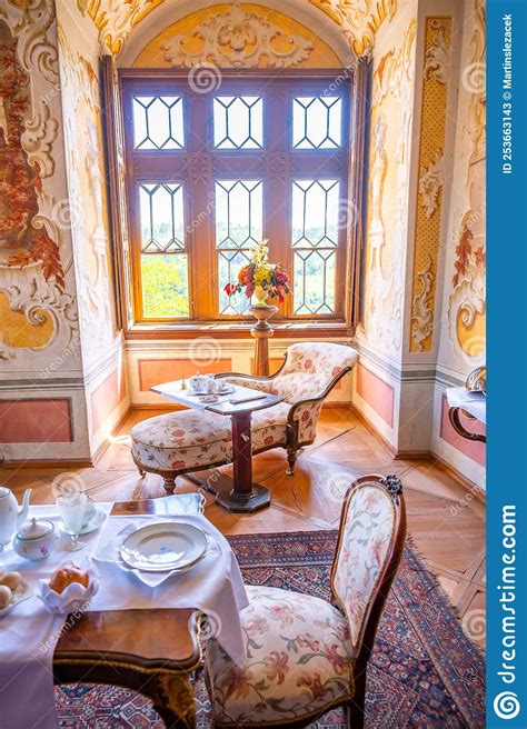 Pernstejn, Czech Republic - 7.8.2022: Interior of Pernstejn Castle ...