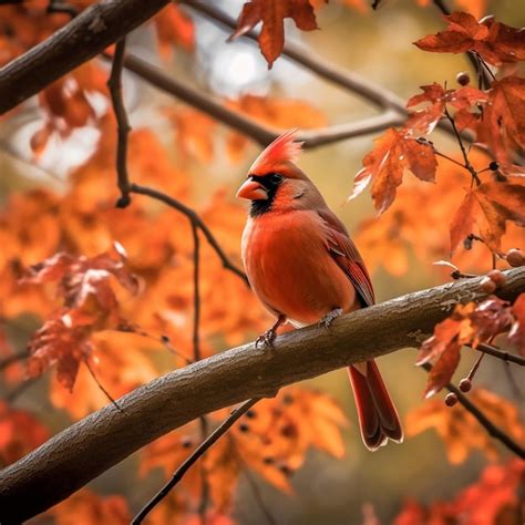 Premium Photo | A northern cardinal bird