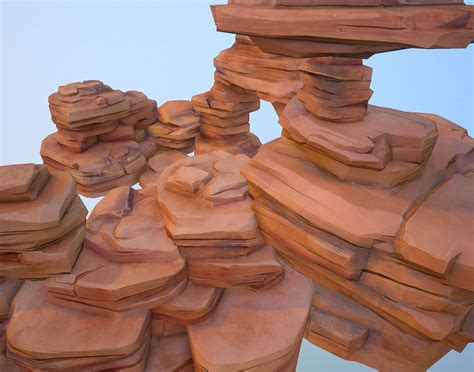 ArtStation - Desert rocks, Alexey B. | Southwest art, Chinese style design, Landscape decor