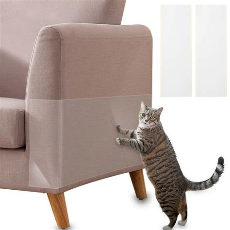 Willstar Anti Cat Scratch Furniture Protector 2Pcs Self-Adhesive Cat Scratch Deterrent Tape ...