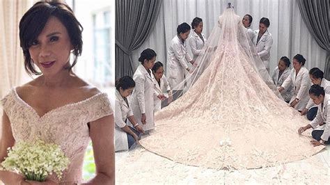 A closer look at Vicki Belo’s beautiful wedding gown! Just WOW! - YouTube