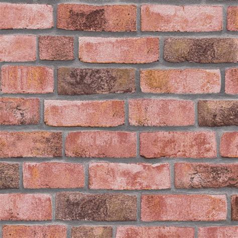 wallpaper brick red grey - fleece wallpaper stone optics - stone wall ...