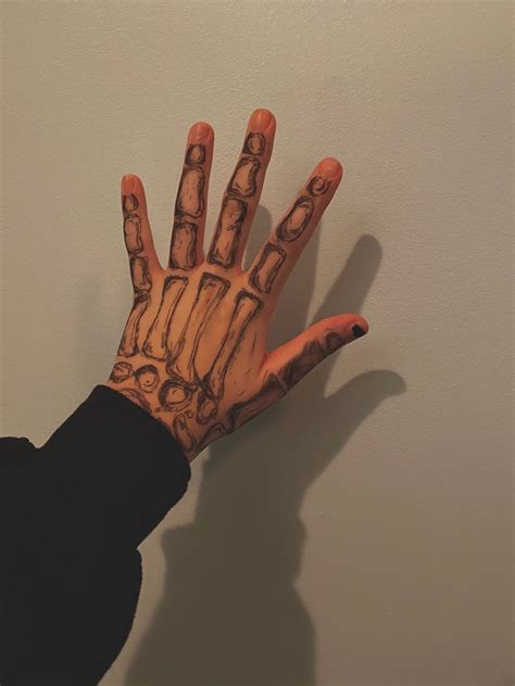 Skeleton Hand Drawing On Hand Tiktok Easy