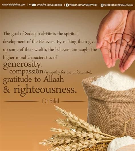 Islamsqy: The goal of Sadaqah al-Fitr is the spiritual development of the Believers. By making ...