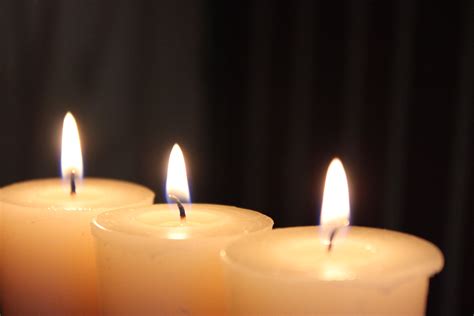 3 Candles Burning Free Stock Photo - Public Domain Pictures