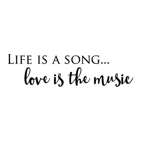 Love Is The Music Wall Quotes™ Decal | WallQuotes.com