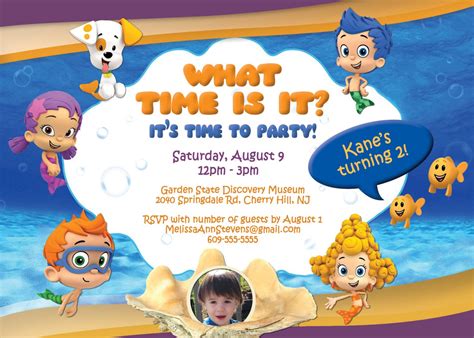 Bubble Guppies Birthday Invitation Digital by MelissaKaneDesigns, $12.00 | Bubble guppies ...