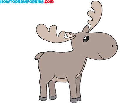 How to Draw a Moose - Easy Drawing Tutorial For Kids