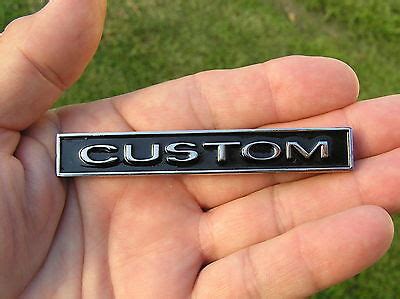 CUSTOM CAR EMBLEM Chrome Metal Badge ~ HotRod RatRod Lowrider fits Chevrolet | eBay