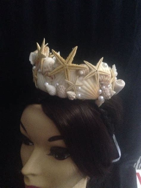 Sea Shell Mermaid Crown Headpiece made with Natural Seashells | Etsy