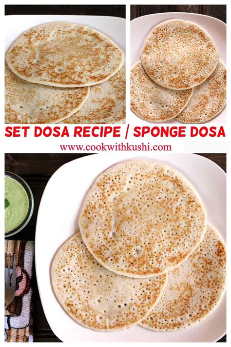 Easy Set Dosa Recipe | Sponge Dosa