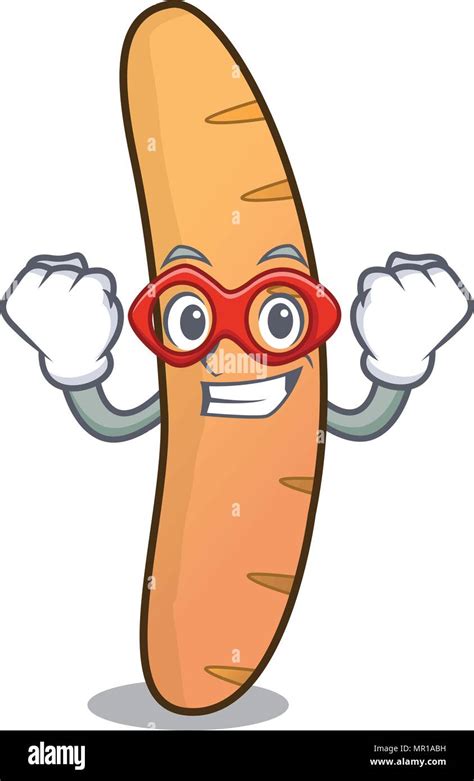 Super hero baguette character cartoon style Stock Vector Image & Art - Alamy