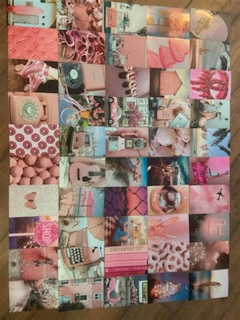 Aesthetic Wall Collage Kit, Pink, Preppy - Etsy