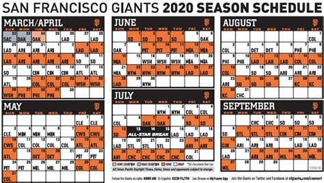 Giants release 2020 schedule, which includes two openers against the Dodgers