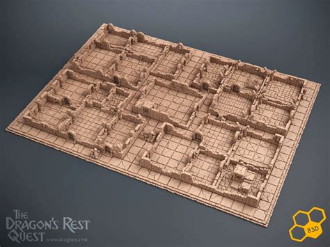 The Dragon's Rest 3D Dungeon Game Board System