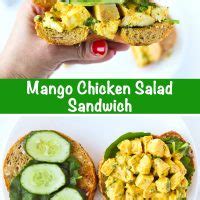 Mango Chicken Salad Sandwich - That Spicy Chick