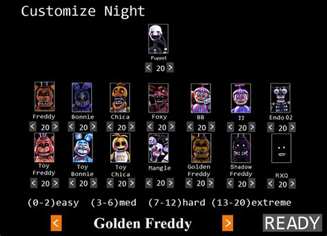 (Edit) FNaF 2 Mega Custom Night : fivenightsatfreddys